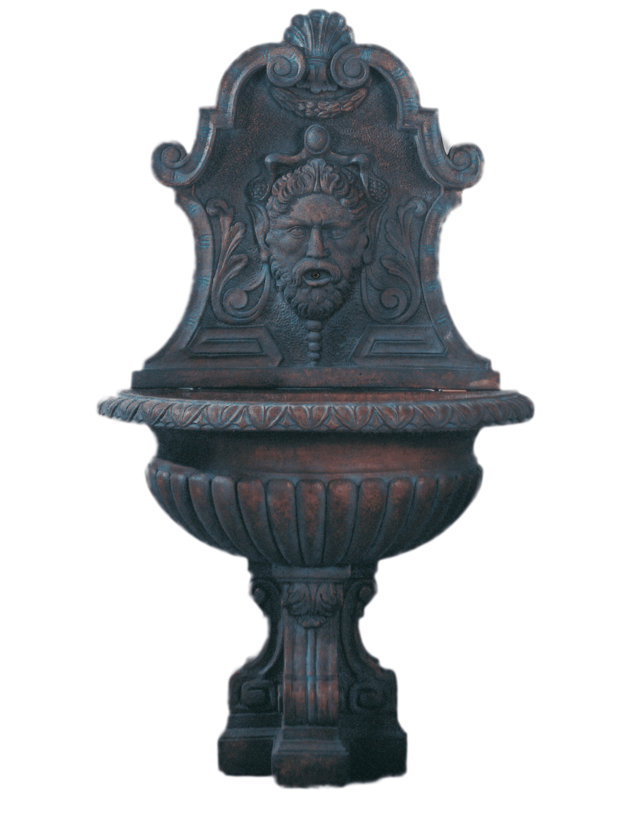 Vinci Cast Stone Outdoor Wall Garden Fountains With Spout Fountain Tuscan 