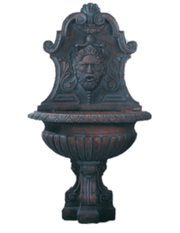 Thumbnail for Vinci Cast Stone Outdoor Wall Garden Fountains With Spout Fountain Tuscan 