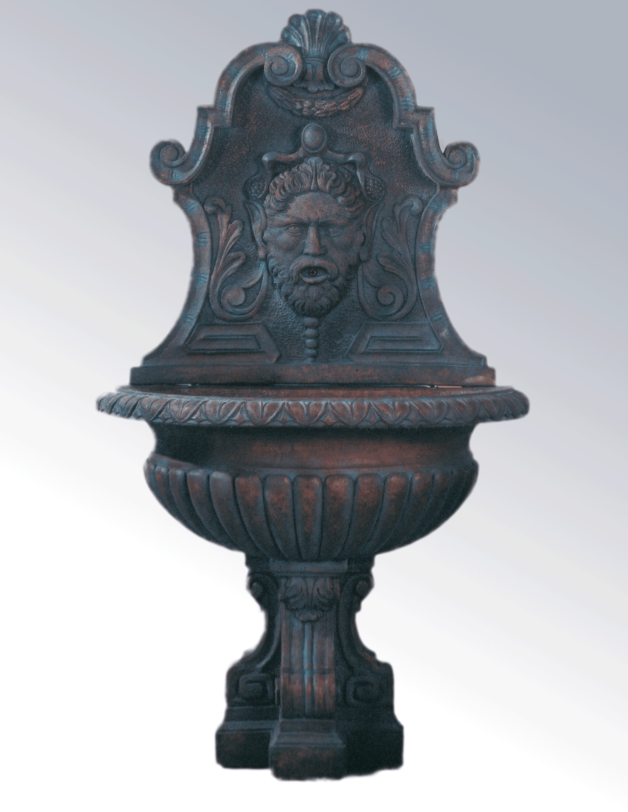 Vinci Cast Stone Outdoor Wall Garden Fountains With Spout Fountain Tuscan 