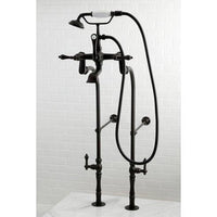 Thumbnail for Kingston Brass Vintage Freestanding Tub Filler Package, Oil Rubbed Bronze Clawfoot Tub Set Kingston Brass 