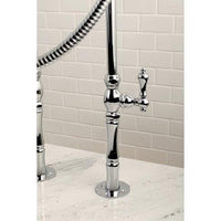 Thumbnail for Kingston Brass Vintage Freestanding Tub Filler Package, Polished Chrome Clawfoot Tub Set Kingston Brass 