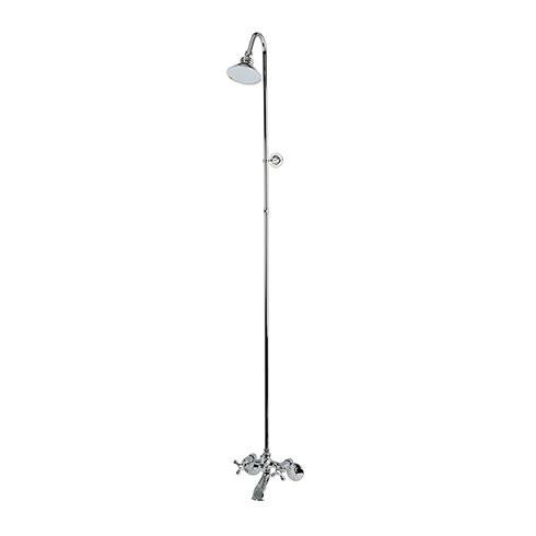 Kingston Brass Vintage Wall Mount Clawfoot Tub And Shower Package, Satin Nickel Clawfoot Tub Set Kingston Brass 