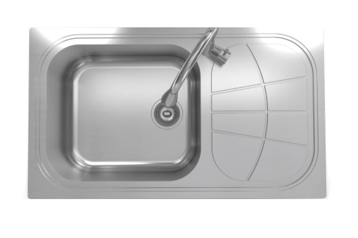 Cantrio Stainless Steel 33 7/8" Kitchen Sink LEFT Kitchen Steel Series Cantrio 