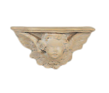 Winged Angel Shelf Cast Stone Outdoor Asian Collection Wall Ornament Tuscan 