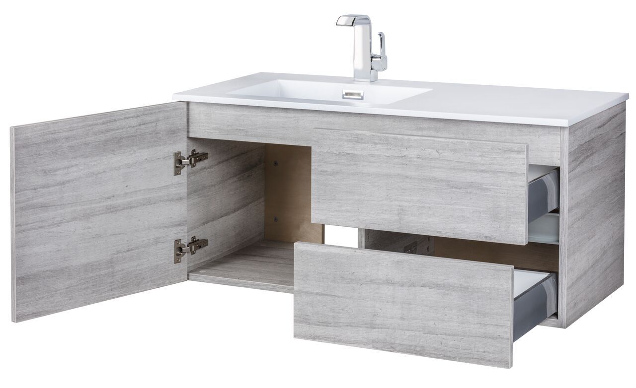 Beachwood Collection 42" Wall Mount Modern Bathroom Vanity - Soho By Cutler Cutler Kitchen & Bath Vanity 