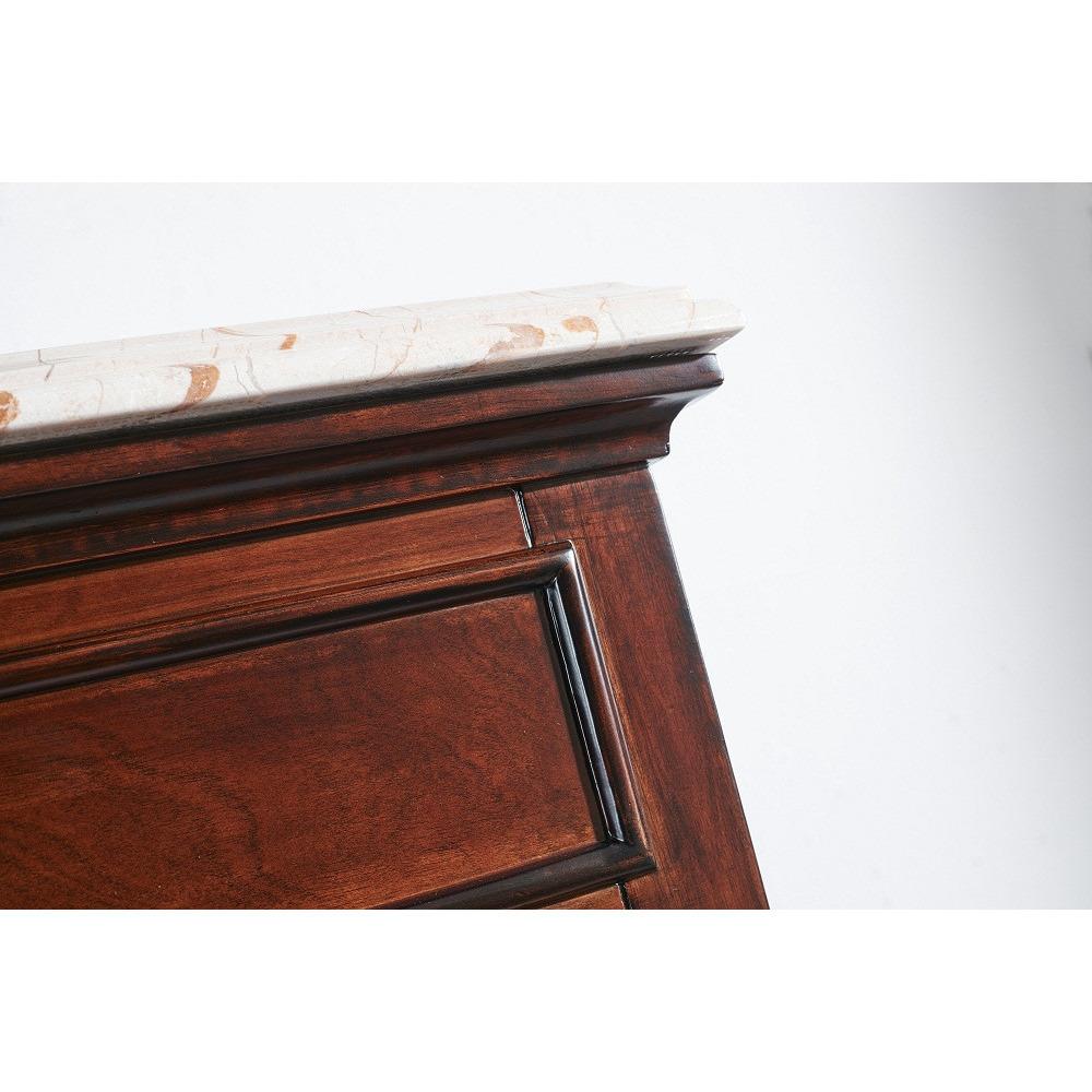 Eviva Elite Stamford® 72" Brown Solid Wood Vanity Set with Double OG Crema Marfil Marble Top Vanity Eviva 