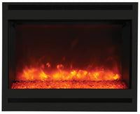 Thumbnail for Amantii Zero Clearance Electrc Fireplace w/Arch Steel Surround Log and ICE media Electric Fireplace Amantii 