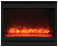 Thumbnail for Amantii Zero Clearance Electric w/Square Steel Surround Log & 3 colors media Electric Fireplace Amantii 