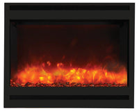 Thumbnail for Amantii Zero Clearance Electric w/Square Steel Surround Log and ICE media Electric Fireplace Amantii 