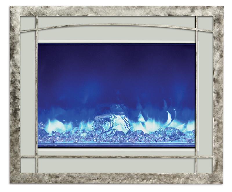 Amantii Mission style steel overlay only for ZECL-39-4134 Electric Fireplace Amantii 