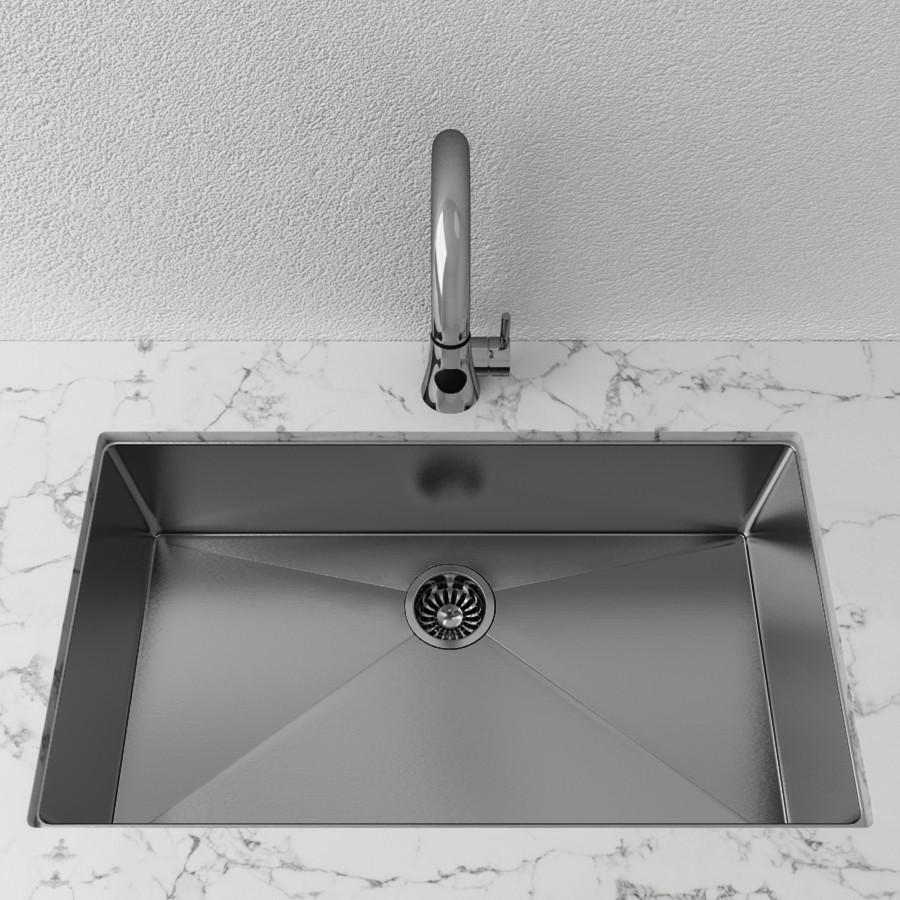 Cantrio Single Bowl 32" Stainless Steel undermount Kitchen sink Kitchen Steel Series Cantrio 