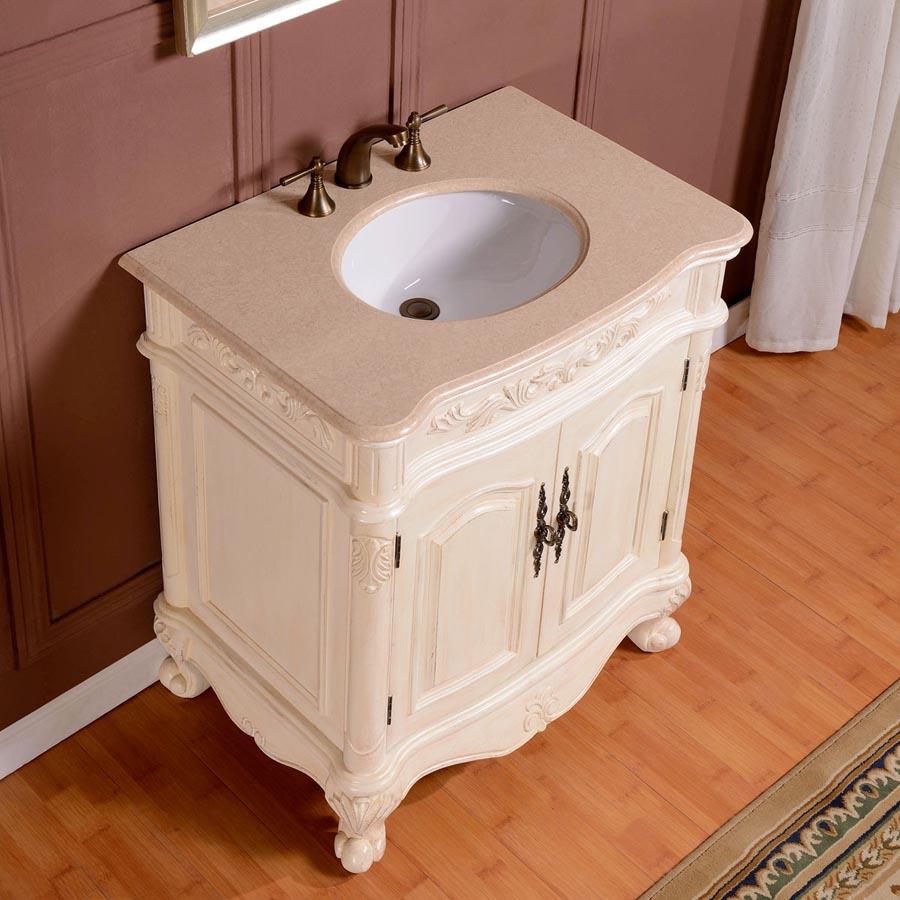 Silkroad 32" Traditional Single Sink Bathroom Vanity Vanity Silkroad Exclusive 