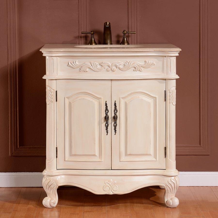 Silkroad 32" Traditional Single Sink Bathroom Vanity Vanity Silkroad Exclusive 