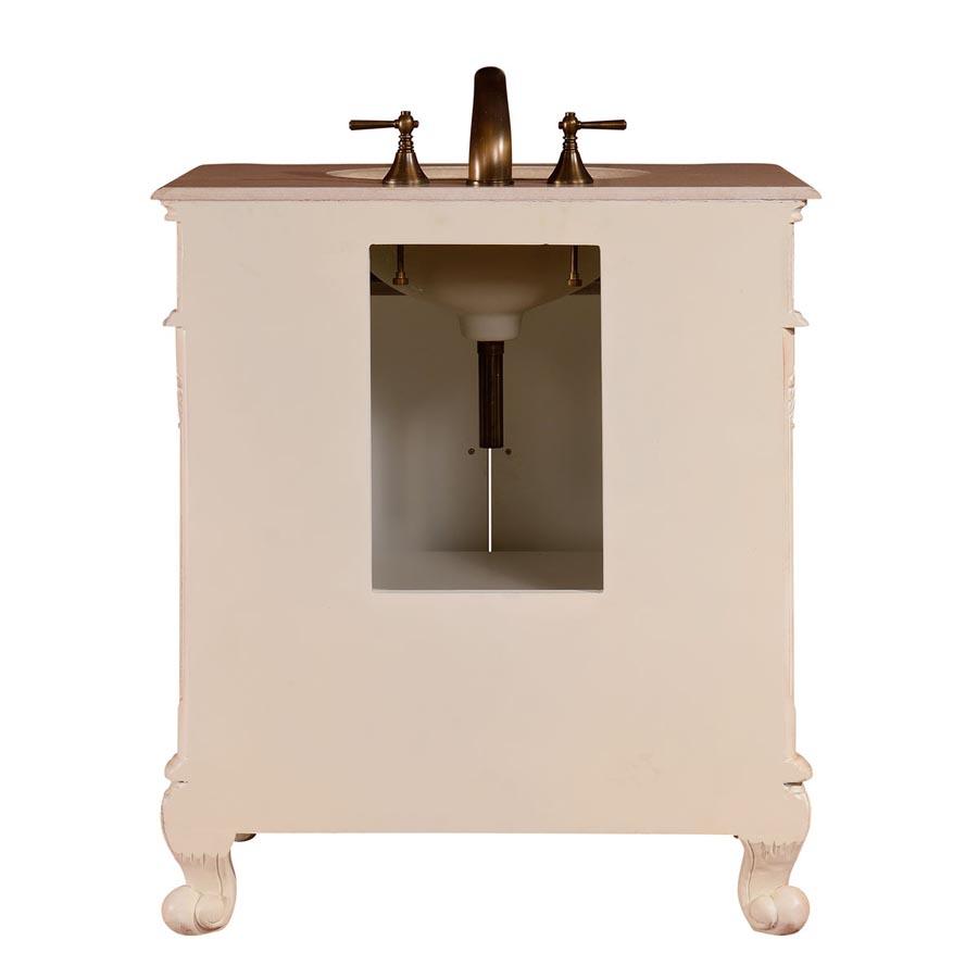 Silkroad 32" Traditional Single Sink Bathroom Vanity Vanity Silkroad Exclusive 