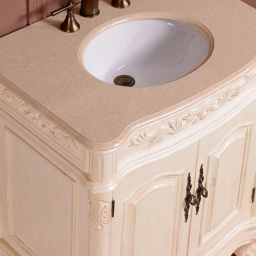 Silkroad 32" Traditional Single Sink Bathroom Vanity Vanity Silkroad Exclusive 