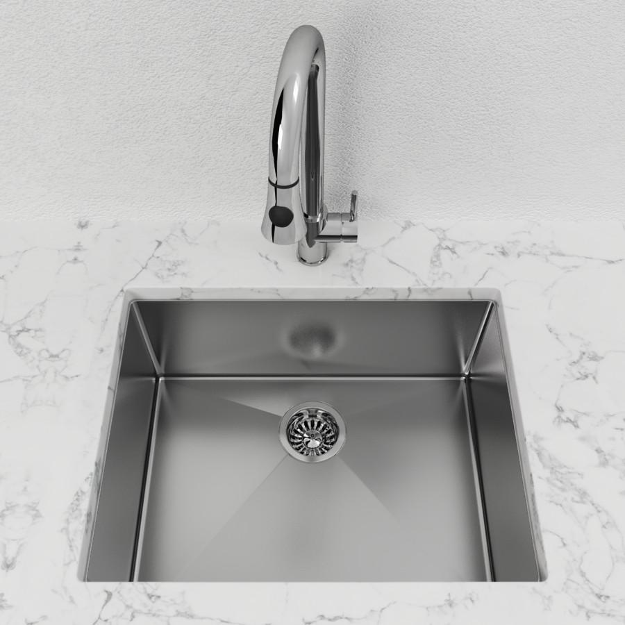 Cantrio Single Bowl 23" Stainless Steel undermount Kitchen sink Kitchen Steel Series Cantrio 