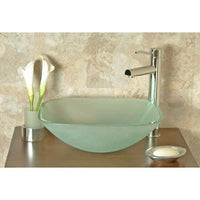 Thumbnail for Cantrio Glass Square Vessel Sink GS-101F Glass Series Cantrio 