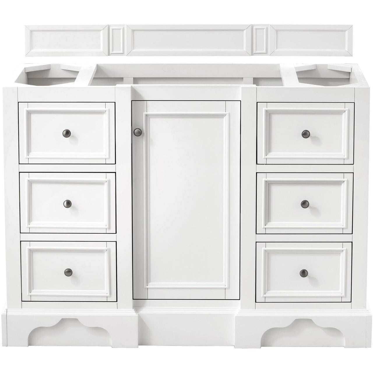 James Martin De Soto 48" Single Vanity Vanity James Martin Bright White Cabinet Only 