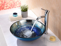 Thumbnail for ANZZI Oceana Series LS-AZ197 Vessel Sink - Glass Bathroom Sink ANZZI 