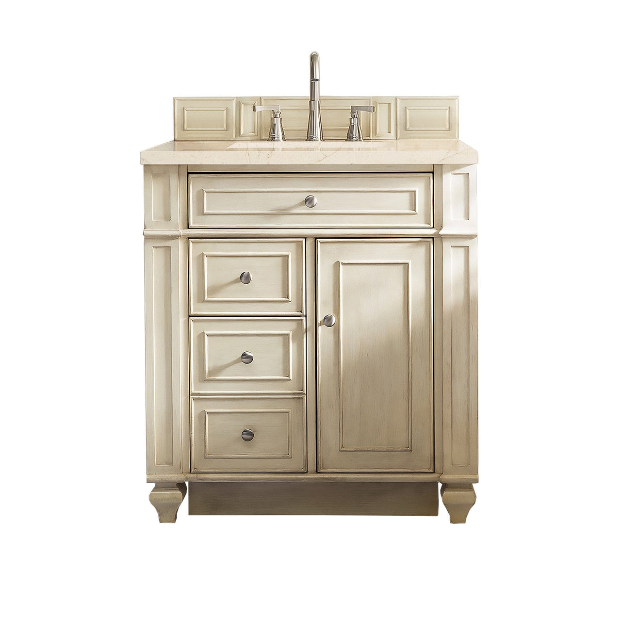 James Martin Bristol 30" Single Vanity Vanity James Martin Vintage Vanilla w/ 3 CM Eternal Marfil Quartz Top 