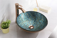 Thumbnail for ANZZI Chrona Series LS-AZ209 Vessel Sink - Glass Bathroom Sink ANZZI 