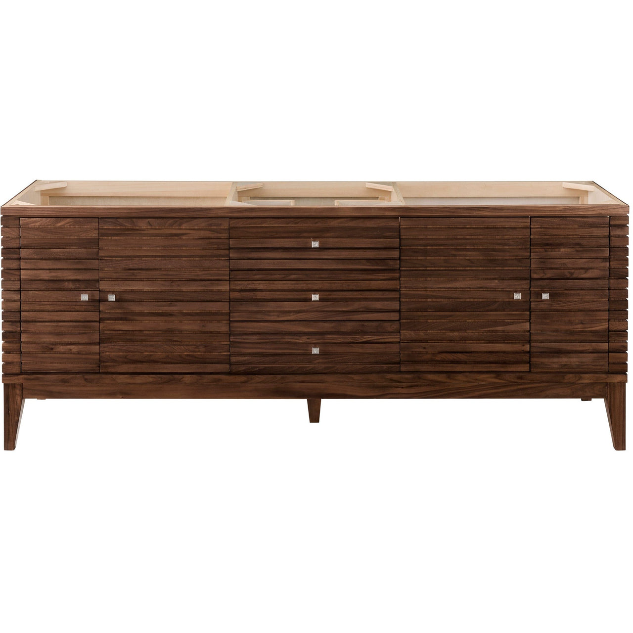 James Martin Linear 72" Single Vanity Vanity James Martin Mid Century Walnut Cabinet Only 