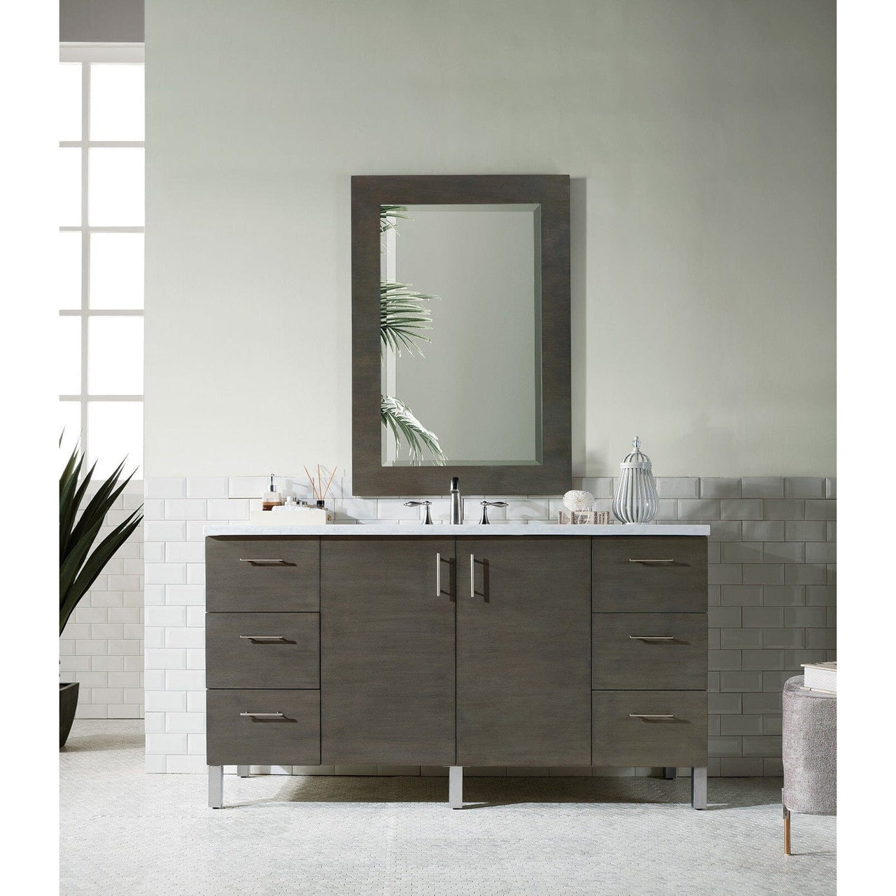 James Martin Metropolitan 60" Single Vanity Vanity James Martin 