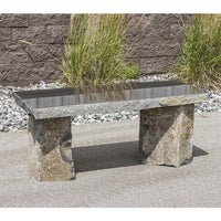 Thumbnail for Real Stone Fountains ABBB48 Basalt Bench - 48″ Bench Blue Thumb 