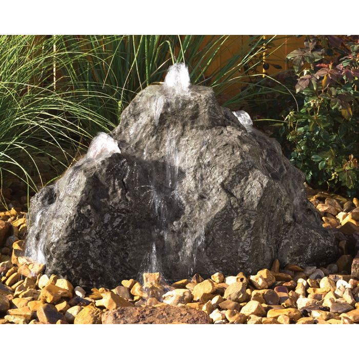 GFRC Bubbling Boulders LA3500K Triple Cascade Fountain Kit Fountain Blue Thumb 