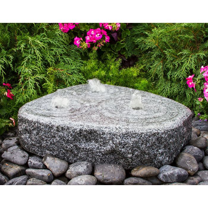 Real Stone Fountains ABMGF20K Triple Circle Fountain Fountain Blue Thumb 