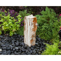 Thumbnail for Real Stone Fountains ABTV124 Travertine Fountain Kit - Medium 24″ Fountain Blue Thumb 