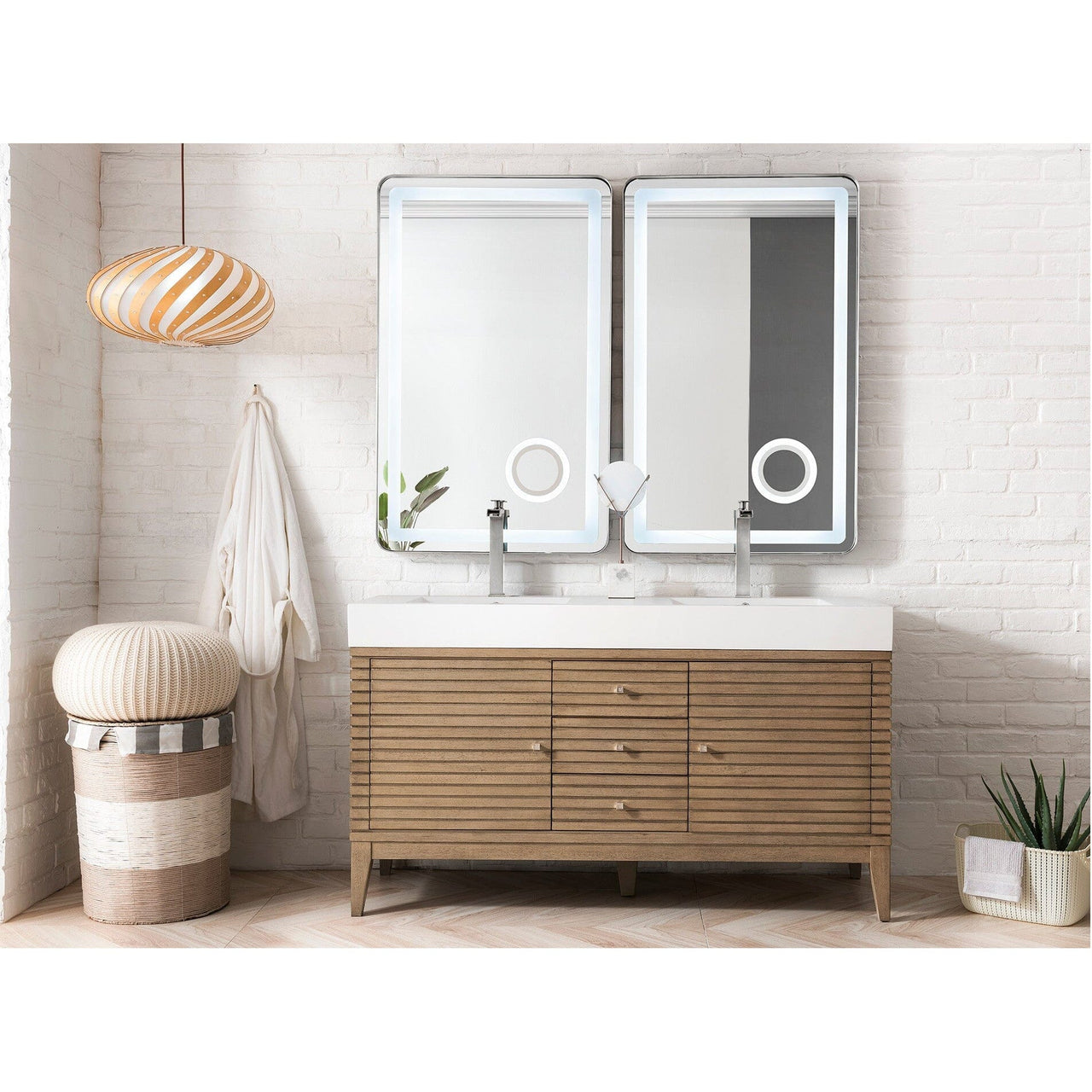 James Martin Linear 59" Double Vanity Vanity James Martin 