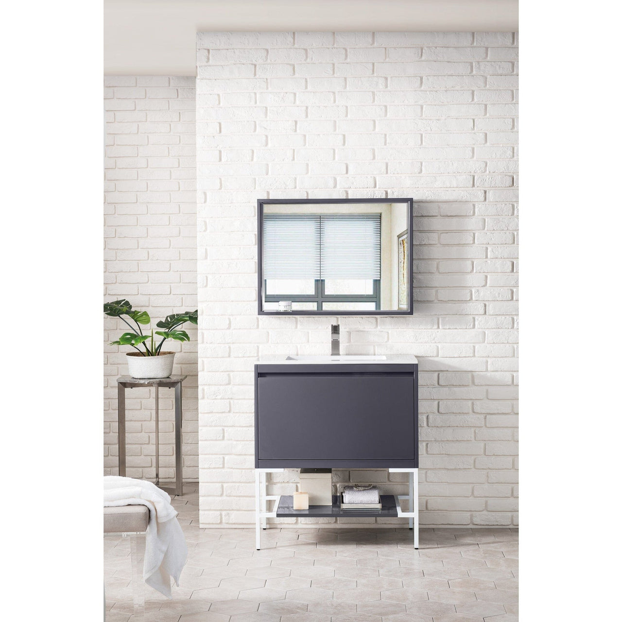 James Martin Milan 31.5" Single Vanity with Base Vanity James Martin 