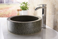 Thumbnail for ANZZI Black Desert Crown LS-AZ182 Vessel Sink - Glass Bathroom Sink ANZZI 