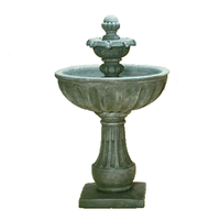 Thumbnail for Alba Cast Stone Outdoor Garden Fountain Tall Fountain Tuscan 