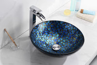 Thumbnail for ANZZI Mosaic Series LS-AZ198 Vessel Sink - Glass Bathroom Sink ANZZI 
