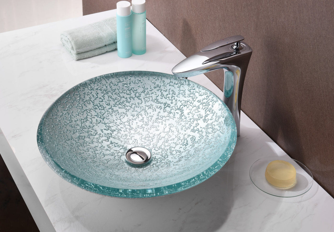 ANZZI Arc Series LS-AZ208 Vessel Sink - Glass Bathroom Sink ANZZI 