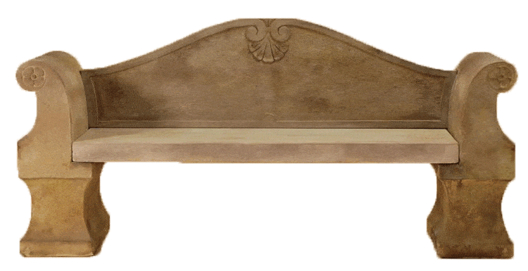 Anduze Garden Outdoor Cast Stone Garden Bench Benches Tuscan 