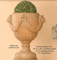 Thumbnail for Atinori Urn Cast Stone Outdoor Garden Planter Planter Tuscan 