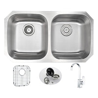 Thumbnail for ANZZI MOORE Series KAZ3218-035 Kitchen Sink Kitchen Sink ANZZI 