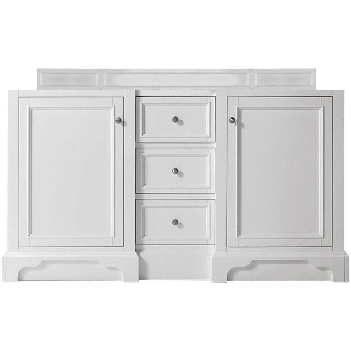 James Martin De Soto 60" Double Vanity Vanity James Martin Bright White Cabinet Only 
