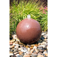 Thumbnail for Real Stone Fountains ABART4320 20″ Red Sandstone Sphere Fountain Fountain Blue Thumb 