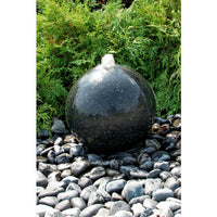 Thumbnail for Real Stone Fountains ABART4720 20″ Black Granite Sphere Fountain Fountain Blue Thumb 