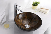 Thumbnail for ANZZI Nile Series LS-AZ199 Vessel Sink - Glass Bathroom Sink ANZZI 