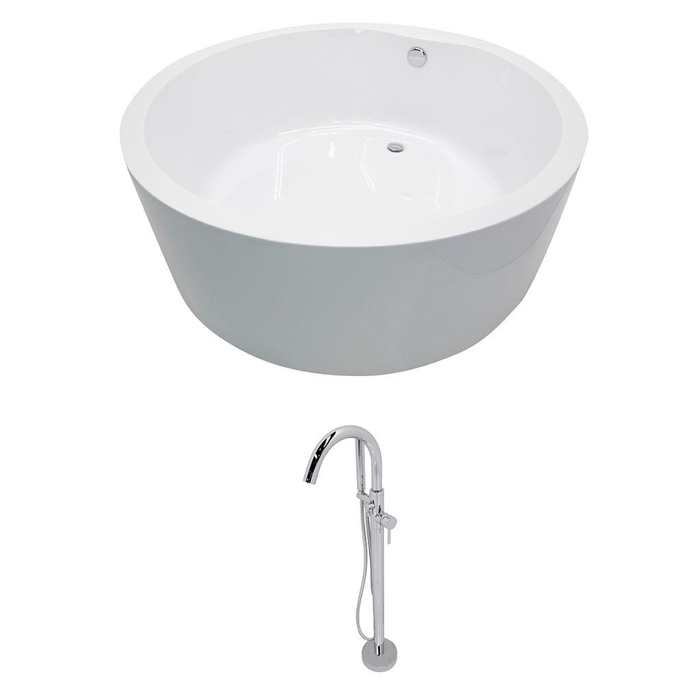 ANZZI Rotunda FT300-0025 FreeStanding Bathtub FreeStanding Bathtub ANZZI 