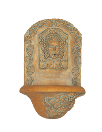 Thumbnail for Bacco Wall Cast Stone Outdoor Garden Fountain With Spout Fountain Tuscan 