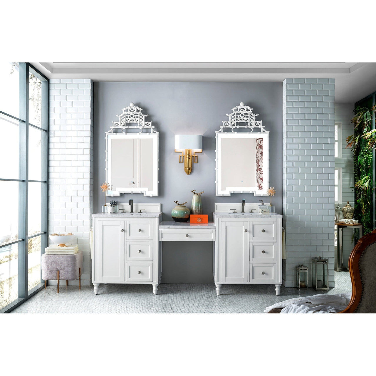James Martin Copper Cove Encore 86" Double Vanity Set Vanity James Martin 