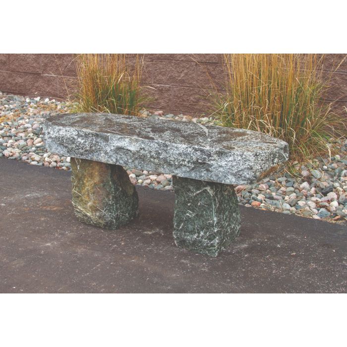 Real Stone Fountains ABBMG45 Marbled Granite Bench - 45″ Bench Blue Thumb 