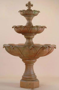 Thumbnail for Gardenia Three Tier Cast Stone Outdoor Fountain Fountain Tuscan 