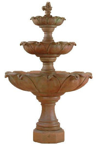 Thumbnail for Gardenia Three Tier Cast Stone Outdoor Fountain Fountain Tuscan 